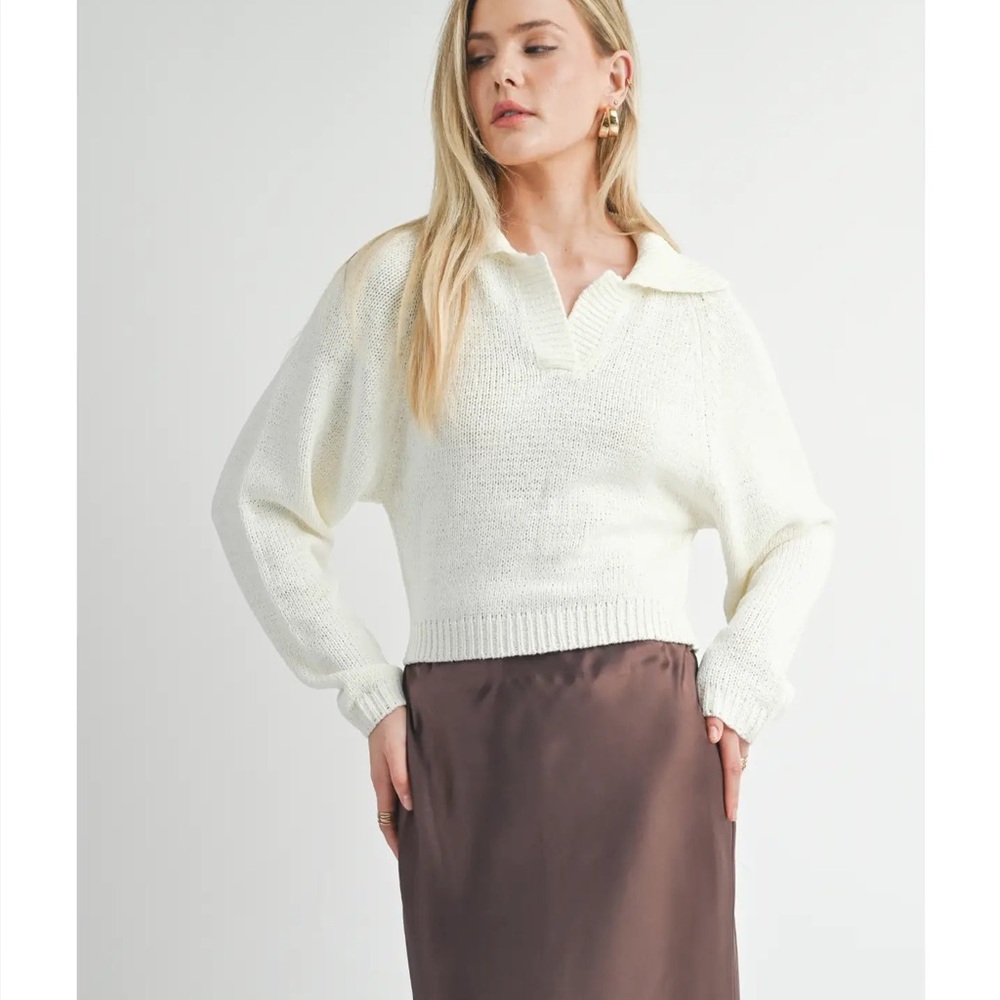 Sage the Label Scarlet Collared L/S Sweater